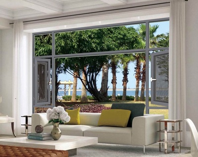 简纳斯整体门窗 65断桥窗纱一体双外开平开窗产品详解